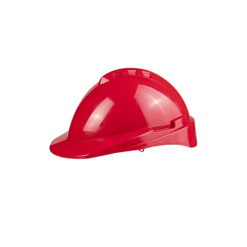 Casco LIBUS MILENIUM rojo con arnes.