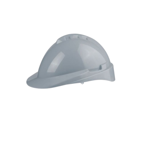 Casco LIBUS MILENIUM gris con arnes.