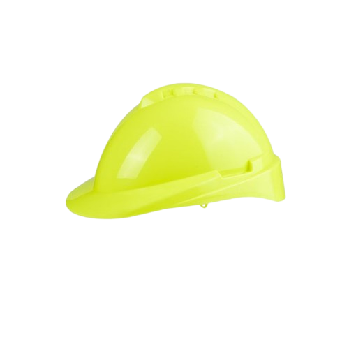 Casco LIBUS MILENIUM amarillos fluo con arnes.