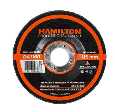 Disco HAMILTON abrasivo de desbaste 115mm x 6mm